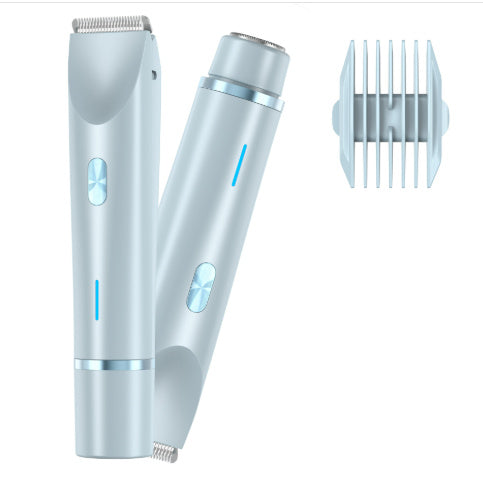 Hair Remover Women's Double Head Shaver Private Pubic Hair Trimmer Electric Razor Wet Dry Electric Body Hair