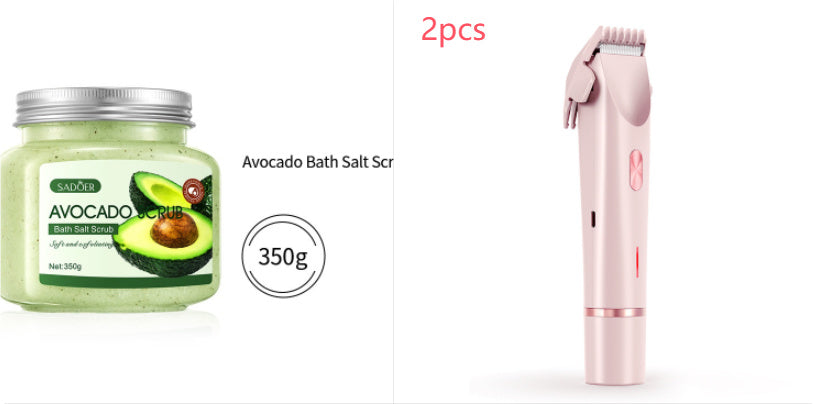 Hair Remover Women's Double Head Shaver Private Pubic Hair Trimmer Electric Razor Wet Dry Electric Body Hair