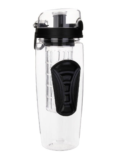 Fruit Infuser Water Bottle 32oz – BPA-Free Plastic Sports & Juice Shaker Bottle