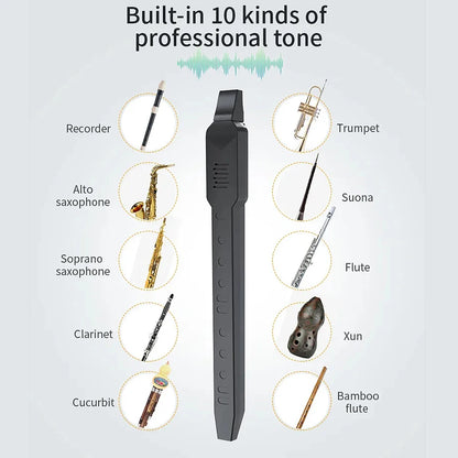 Mini Digital Electronic Wind Saxophone Instrument Blowpipe Sax Flute Clarinet Trumpet Recorder
