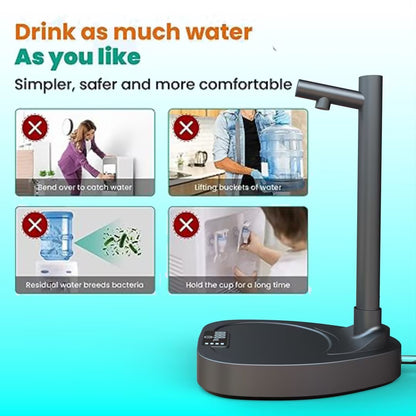 Tupe Water Dispenser Automatic Water Bottle Desktop Rechargeable Water Dispenser With Stand