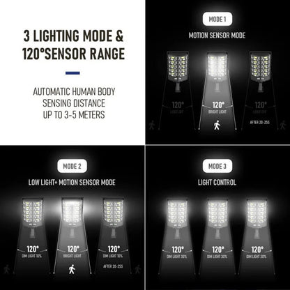 WA6 New Outdoor Solar Integrated Street Light with Human Body Sensing Courtyard with Remote Control Waterproof Garden Light