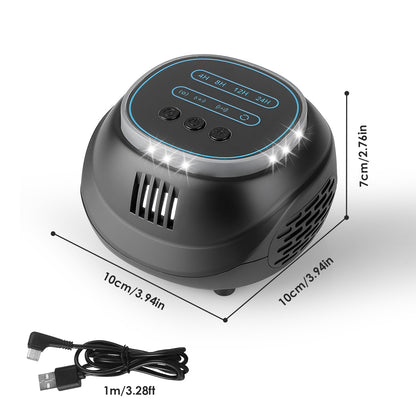 Ultrasonic Rodent Chaser Rat Repellent Pest Driver Mouse Control Squirrel Repeller With 4 Modes 4-65KHz Strobe Light 4 Timer 1292sq.ft. Coverage For Rodent Mouse Rats Squirrels Bats