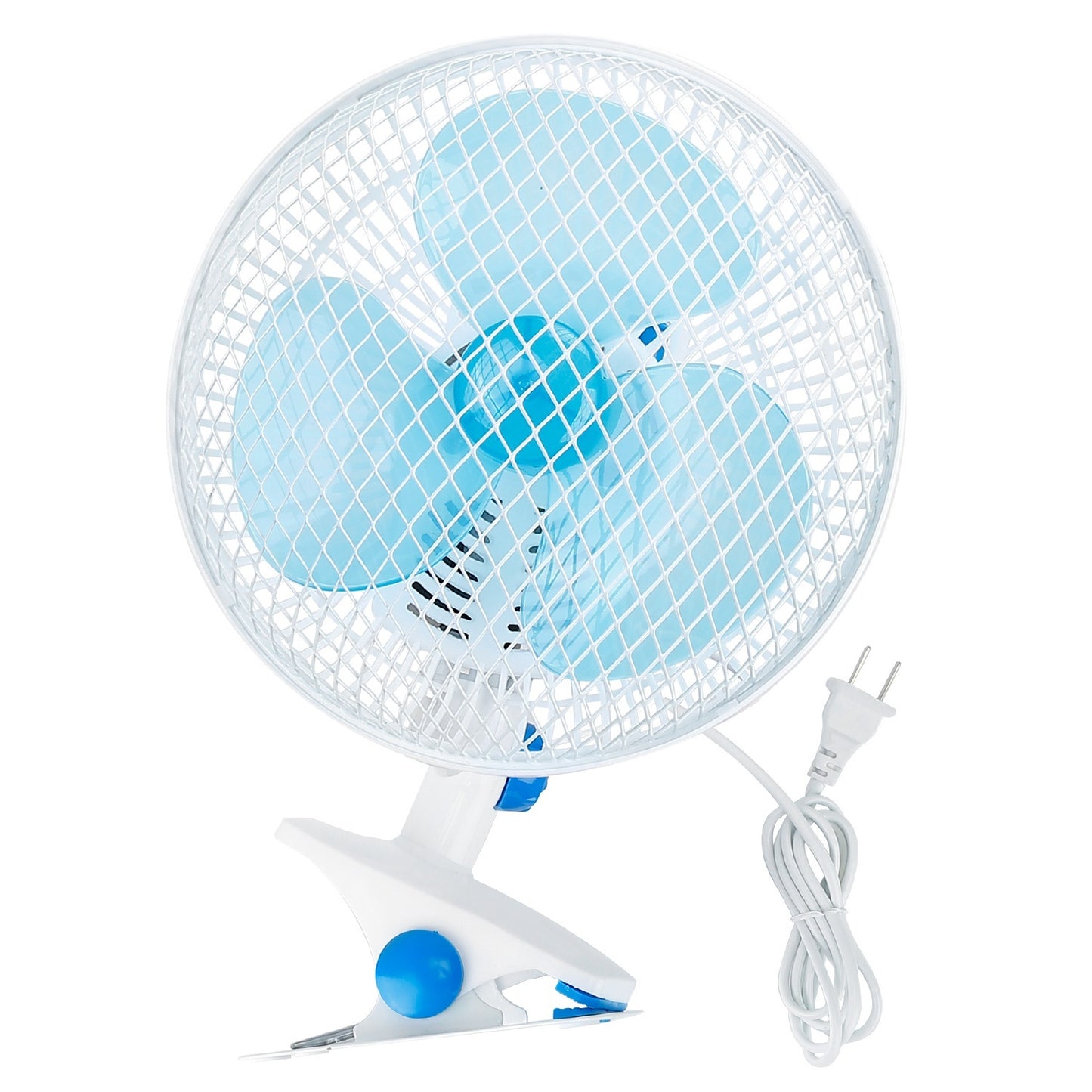 Clip On Fan 2 Speeds Quiet Clamp Fan Adjustable Tilt Auto Shaking Fan Wall Mount Personal Fan For Desk Office Home Baby Strollers Table Tops With 3.94FT Cord