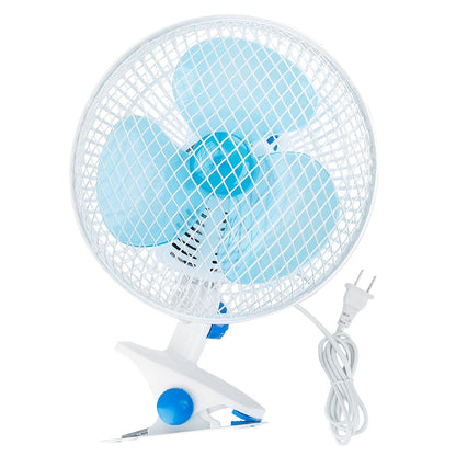 Clip On Fan 2 Speeds Quiet Clamp Fan Adjustable Tilt Auto Shaking Fan Wall Mount Personal Fan For Desk Office Home Baby Strollers Table Tops With 3.94FT Cord