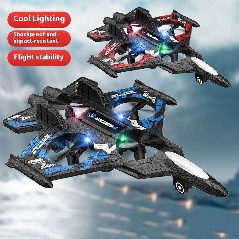Children's Remote Bubble Plane Fighter Watch Induction Control Outdoor Glider Toys