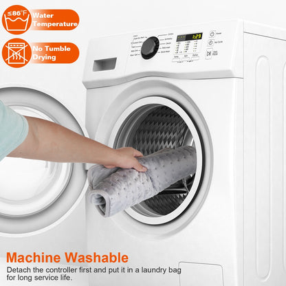 Electric Foot Warmer Heater Fast Heating Pad Cushion Mat Machine Washable With 6 Temperature Settings 4 Timer Modes